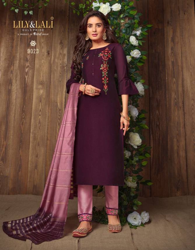 Lily And Lali Madhvi Fancy Designer Latest Ready Made Suit Collection